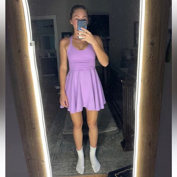 NWT NEW Free People Movement Good Karma Purple Workout Dress Size Medium - Picture 9 of 9